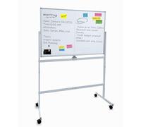 A AIRLLEN Large White Board 32x48 Inches - Mobile Rolling White Board on Wheels, Dry Erase Display for Home, Office, School (White Frame)