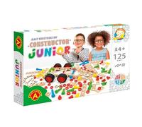 A ALEXANDER Constructor Junior Creative Set - Building Blocks for Children Aged 4 and up - Educational Building Toys - Solid and Safe Materials - 125 Pieces - 40x26,5x6cm