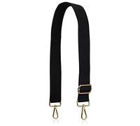 A ALLZEDREAM Purse Straps Replacement Crossbody Bags Handbag Wide Canvas Leather Adjustable, Black S, Gold Hardware, M, Modern
