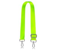 A ALLZEDREAM Wide Purse Strap Replacement Crossbody Shoulder Bag Adjustable, Fluorescent Green-silver Hardeware, Wide:1.5in (3.8cm), Modern