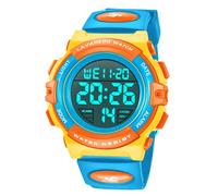 A ALPS Kids Watch,Boys Watch for 3-12 Year Old Boys,Digital Sport Multifunctional Chronograph LED 50 M Alarm Calendar Analog Watch for Children with Silicone Band,Chronograph,Digital