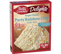 A American Food Mart Betty Crocker Delights Super Moist Party Rainbow Cake Mix 376g (13.25oz)