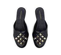 A. Andreassen Elskling Mule Slipper with Studs (6 UK / 39 EU) Black Gold