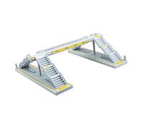 a aternee Pedestrian Sidewalk Bridge Model Building Realistic Traffic Diorama Machine