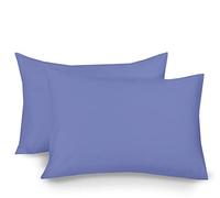 A ATH COLLECTION 300 Thread Count Egyptian Cotton (Pair of Pillowcases, Blue)