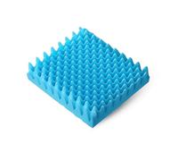 A ATH COLLECTION Egg Crate Comfort Seat Cushion - Orthopaedic Blue Foam Support Pad - Ergonomic Office Desk Accessories for Tailbone Pain Relief, Sciatica & Back Support (Blue, 18"x16"x3")