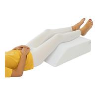 A ATH COLLECTION Leg Elevation Wedge Pillow with High Grade Foam Orthopedic Support for Sleeping, Swelling, Sciatica, Back & Knee Pain Relief, Rest Pillow Washable Cover 60x50x15cm (White)