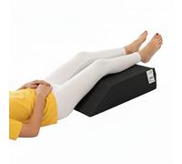 A ATH COLLECTION Leg Elevation Wedge Pillow with High Grade Foam Orthopedic Support for Sleeping, Swelling, Sciatica, Back & Knee Pain Relief, Rest Pillow Washable Cover 60x50x15cm (Black)