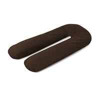 A ATH COLLECTION Pregnancy Pillow 9 FT, U Shaped Full Body Pillow, Nursing, Support and Maternity Pillow for Pregnant Women with Removable Cotton Zip Cover (9 FT, Choclate)