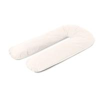 A ATH COLLECTION Pregnancy Pillow 9 FT, U Shaped Full Body Pillow, Nursing, Support and Maternity Pillow for Pregnant Women with Removable Cotton Zip Cover (9 FT, Cream)