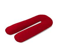 A ATH COLLECTION Pregnancy Pillow 9 FT, U Shaped Full Body Pillow, Nursing, Support and Maternity Pillow for Pregnant Women with Removable Cotton Zip Cover (12 FT, Red)