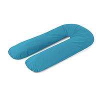 A ATH COLLECTION Pregnancy Pillowcase 9 FT, 12 FT, U Shaped Full Body Pillow Cover with zip, Nursing, Support and Maternity Pillow for Pregnant Women Cover Only (9 FT, Teal)