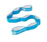 A AZURELIFE Premium Durable Stretch Straps with Loops, Stretching Strap for Physical Therapy, Multi-Loop Yoga Strap Fitness Exercise Strap for Yoga, Pilates, Dance, Flexibility&Exercise (Elastic-Blue)