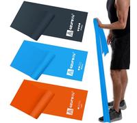 A AZURELIFE Resistance Bands,Professional Long Non-Latex Elastic Stretch Bands,Exercise Bands for Physical Therapy, Yoga, Pilates, Rehab, at-Home or The Gym Workouts, Strength Training