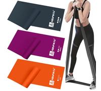 A AZURELIFE Resistance Bands,Professional Long Non-Latex Elastic Stretch Bands,Exercise Bands for Physical Therapy, Yoga, Pilates, Rehab, at-Home or The Gym Workouts, Strength Training