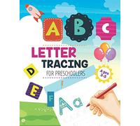 A B C D E ... Letter Tracing Book for Preschoolers - Ages 3-5: Tracing Letters Activity Book for Toddlers, Grade PK, K, 1st, 2nd Grade, Paperback, 80 Pages, Ages 3+, ABCDEFCute baloon Kid - KVU300309