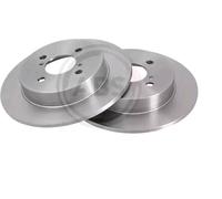 2x Brake disc solid 17705 A.B.S. for SUZUKI IGNIS I
