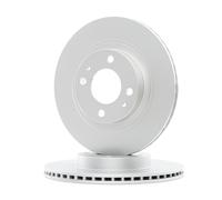 ABS 18289 Front Brake Discs Pair 257mm Vented Fits Citroën Mitsubishi Peugeot I