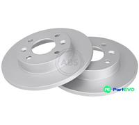 A.B.S. 2 X BRAKE DISC 15112 FOR RENAULT DACIA