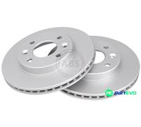 A.B.S. 2 X BRAKE DISC 15117 FOR RENAULT