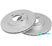 A.B.S. 2 X BRAKE DISC 15704 FOR AUDI SEAT VW
