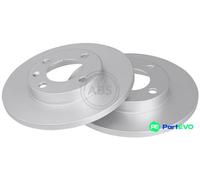 A.B.S. 2 X BRAKE DISC 15706 FOR AUDI SEAT VW