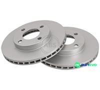 A.B.S. 2 X BRAKE DISC 15746 FOR AUDI