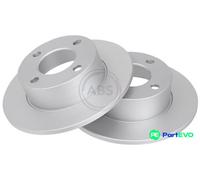 2x Brake disc solid 15749 A.B.S. for AUDI 80 B3 Saloon 100 C2 Saloon COUPE B2