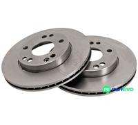 2x Brake disc Vented 15816 A.B.S. for MERCEDES-BENZ 190