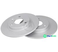 A.B.S. 2 X BRAKE DISC 15839 FOR CITROËN PEUGEOT MEGA