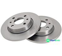 2x Brake disc solid 15860 A.B.S. for LADA ZAZ