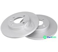 A.B.S. 2 X BRAKE DISC 15935 FOR VW