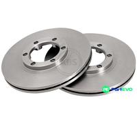 A.B.S. 2 X BRAKE DISC 15971 FOR ISUZU OPEL VAUXHALL