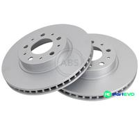 A.B.S. 2 X BRAKE DISC 16094 FOR VOLVO