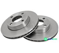 A.B.S. 2 X BRAKE DISC 16096 FOR AUDI