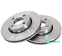 A.B.S. 2 X BRAKE DISC 16101 FOR AUDI