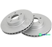A.B.S. 2 X BRAKE DISC 16138 FOR SUBARU