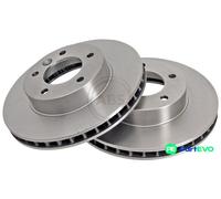 A.B.S. 2 X BRAKE DISC 16154 FOR DAIMLER JAGUAR