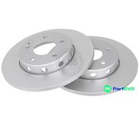 ABS All Brake Systems Brake Disc 16179 Solid for Mercedes-Benz C-Class 2 pcs