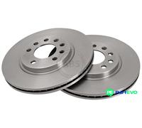 A.B.S. 2 X BRAKE DISC 16213 FOR OPEL SAAB