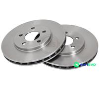 2x Brake disc Vented 16239 A.B.S. for CHRYSLER PLYMOUTH