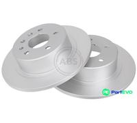 2x Brake disc solid 16264 A.B.S. for OPEL OMEGA B OMEGA B Estate