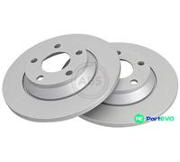 A.B.S. 2 X BRAKE DISC 16293 FOR AUDI