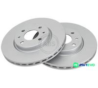 A.B.S. 2 X BRAKE DISC 16422 FOR ALFA ROMEO FIAT LANCIA