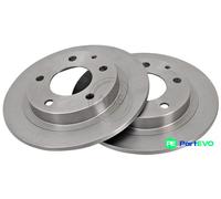 ABS All Brake Systems Brake Disc 16455 - Rear Solid 2 pcs for Mazda 323 (94-98)