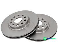 A.B.S. 2 X BRAKE DISC 16582 FOR ALFA ROMEO