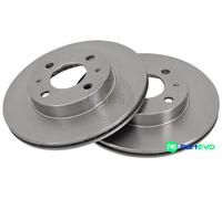 A.B.S. 2 X BRAKE DISC 16596 FOR NISSAN
