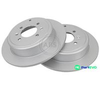 A.B.S. 2 X BRAKE DISC 16647 FOR PEUGEOT
