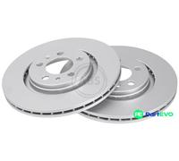 A.B.S. 2 X BRAKE DISC 16881 FOR AUDI SEAT SKODA VW