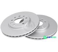 A.B.S. 2 X BRAKE DISC 16953 FOR OPEL VAUXHALL CHEVROLET